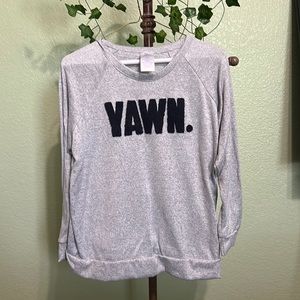 Secret treasures very soft grey long sleeve lounge top. Woman’s size small